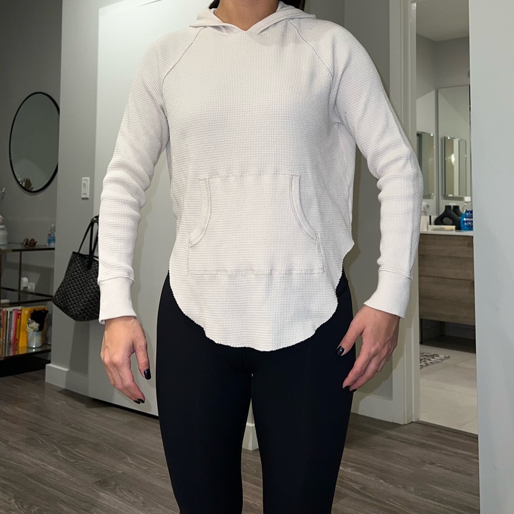 Aritzia TNA Nevado waffle hoodie